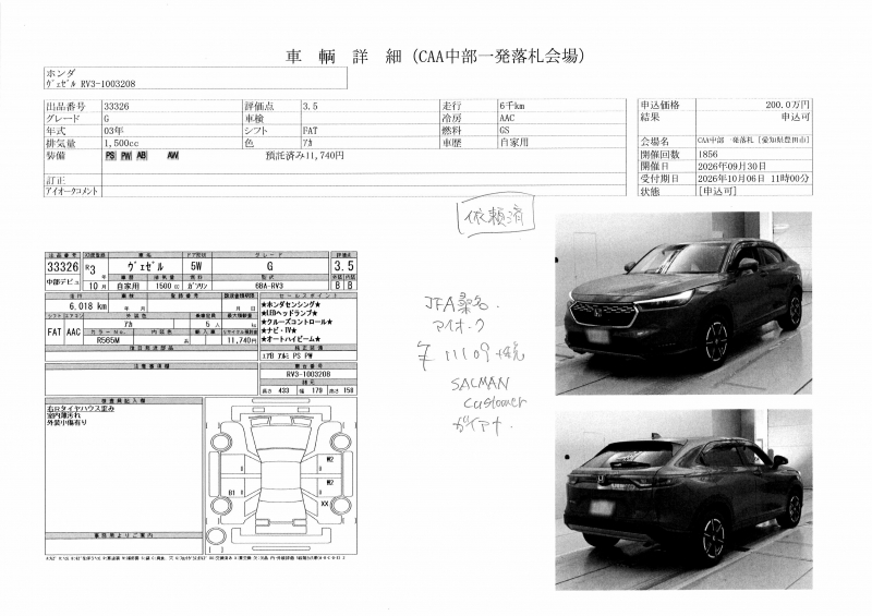 Honda Vezel 2021