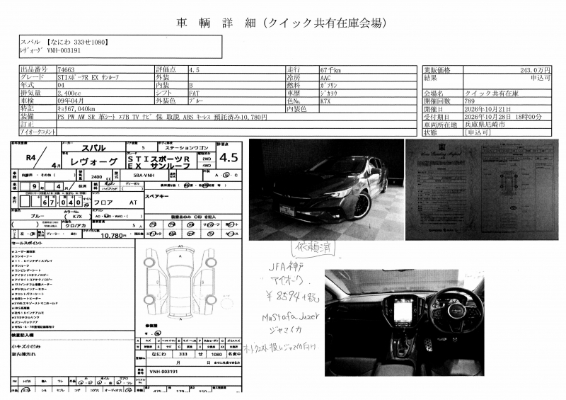 Subaru Levorg 2022