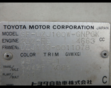 Toyota Land Cruiser 100 1998