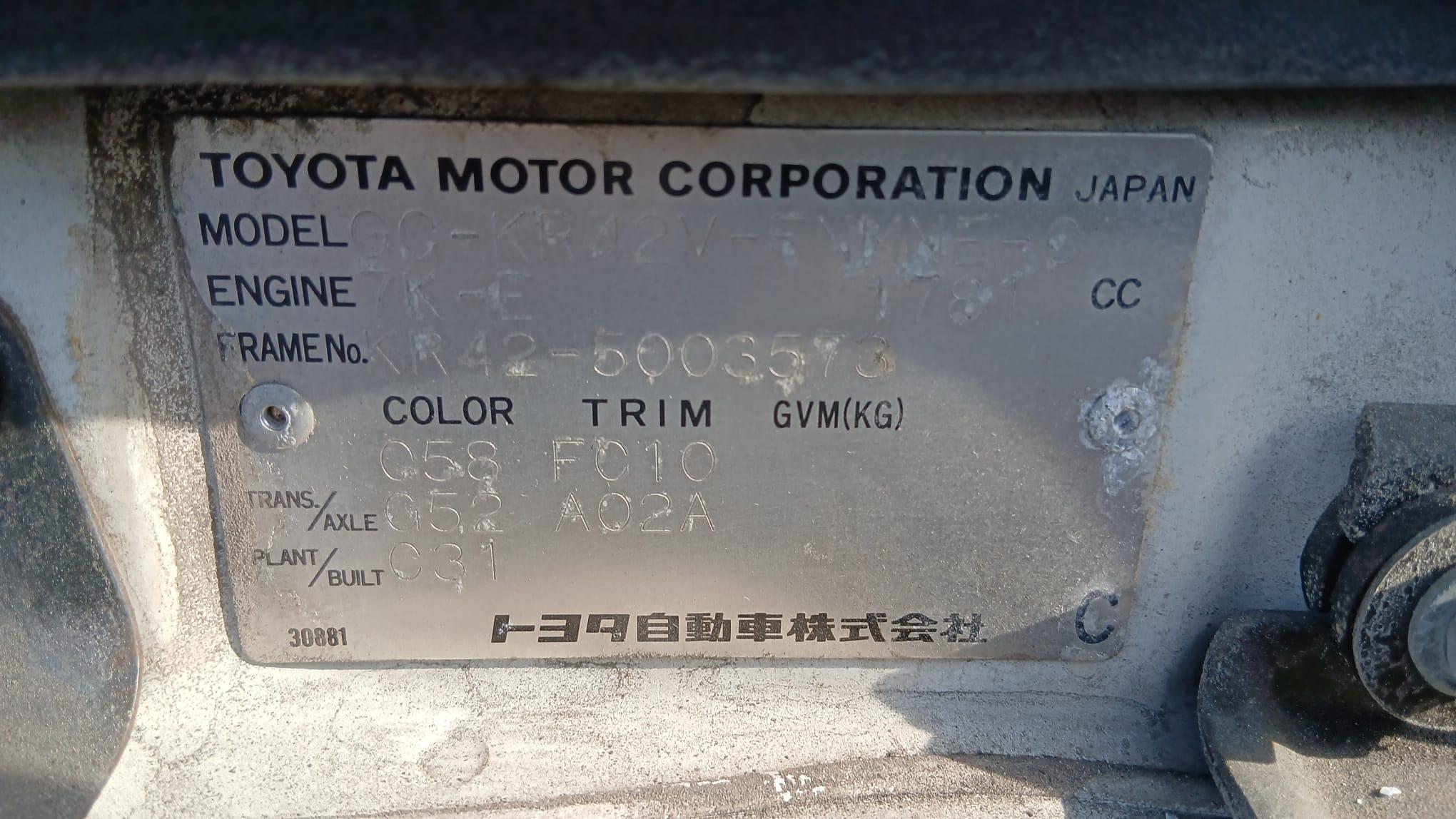 Toyota Townace Van 2002